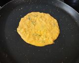 A picture of step 3 of Rice chilla.