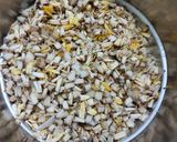 A picture of step 1 of Banana Flower Dry Curry or Mochar Ghonto.