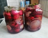 Mézes-fűszeres-málnaecetes hagyma recept fázis 6 fotója