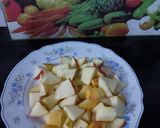 A picture of step 1 of Apple Pudding ❤.
