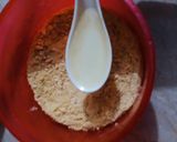 A picture of step 2 of Custard jelly tart.