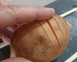Une image de l'étape 2 de 🍠Patates douces au Comté façon Hasselback.