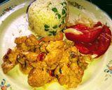 Foto del paso 5 de la receta: Filete de pollo a la crema acompaño de arroz