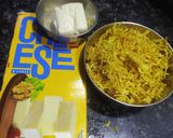 A picture of step 6 of Cheesy spring onion sev sabji.