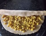 A picture of step 5 of Bhakherwadi (pinwheel Masala wadi).