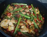 A picture of step 9 of Chicken Paprika.