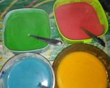 Foto langkah ke 4 dari resep Puding roti rainbow.
