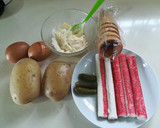 Foto del paso 1 de la receta: Cornetes de ensaladilla