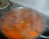 Foto del paso 6 de la receta: Arroz meloso de langostinos y rape con hortalizas