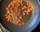 A picture of step 1 of Orecchiette Carbonara.