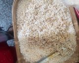 A picture of step 2 of Murmura jaggery laddus.