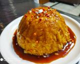 A picture of step 9 of Eggless bread pudding.