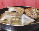 Foto langkah ke 9 dari resep Pepes (Brengkes) Patin Tempoyak Ala Rumah Kami.