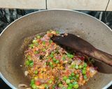 A picture of step 4 of Vegetable FRIED RICE with WHITE BUTTER.