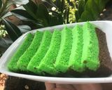 Foto langkah ke 8 dari resep Brownies kukus coklat pandan.