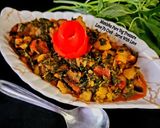 A picture of step 6 of Green Amaranth Mix Vegetable Sabzi.