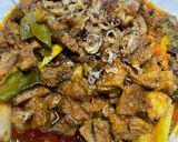 Foto langkah ke 5 dari resep Oseng mercon pedas (sandung lamur).