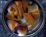 A picture of step 1 of Fish 🐟 fried with little Chilli touch.
