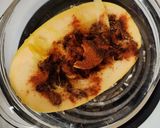A picture of step 3 of Creamy Smoky Spaghetti Squash.