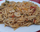 Foto del paso 3 de la receta: Fideos cremosos con verduras y champiñones