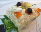 Foto del paso 7 de la receta: 🦀🦀Pastel de salmón y surimi🦀🦀