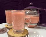 A picture of step 4 of Roohafza Chai/Rose Tea.