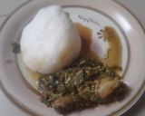A picture of step 12 of Tuwan shinkafa with Miyan Aleyawu.