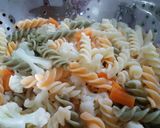 A picture of step 1 of Pasta Butter Masala.
