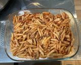 A picture of step 8 of Chicken and Mushroom Pasta Bake.