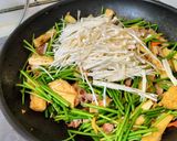 鴨肉腐皮炒水蓮的食譜步驟5照片