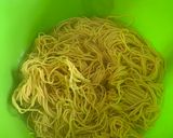 A picture of step 2 of Chicken Chow Mein with Whole wheat noodles 🍜 🥢.