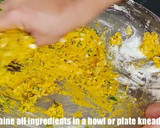 A picture of step 2 of Cabbage Vadi.