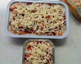 Foto langkah ke 3 dari resep Puding roti bolognese panggang.