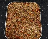 A picture of step 5 of Chocolate Granola.
