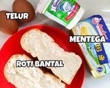 Gambar langkah 1 resipi Roti Titap Ala Cafe.