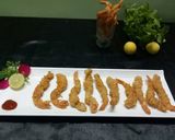 A picture of step 7 of Japanese Tempura prawns.