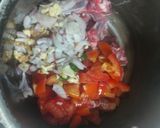 A picture of step 1 of Mutton spinach fenugreek potato.