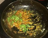 A picture of step 2 of Brinjal fry.