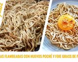 Foto del paso 6 de la receta Gulas flambeadas con huevos poché y foie grass de pato