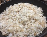 A picture of step 4 of Vegetable Fried Rice.