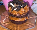 Foto del paso 4 de la receta: Torta brownie dulce de leche y Oreos