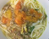 Hình bước làm 2 của món Canh bún thịt băm cà chua
