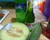 Foto langkah ke 1 dari resep Es Melon Mentimun Segar.