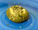 A picture of step 5 of Matcha Sesame Cookies with White Chocolate.