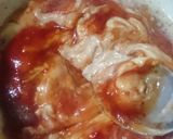 A picture of step 15 of Spicy BBQ chicken ricewith stir fry vegetables.