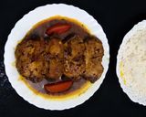 A picture of step 5 of Panchforon rui bhuna.