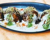 A picture of step 8 of Keema dahi vada.