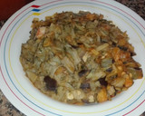 Foto del paso 4 de la receta: Pencas con pisto de berenjenas y gambas