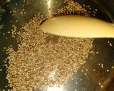 A picture of step 3 of Banana French toast roll ups with peanut sauce. #breakfastideas.