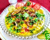 A picture of step 6 of Palak chana dal.